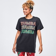 Zumba Holiday Unisex Crew Neck Tee  Christmas - Black  XS/S M/L XL/XXL New 