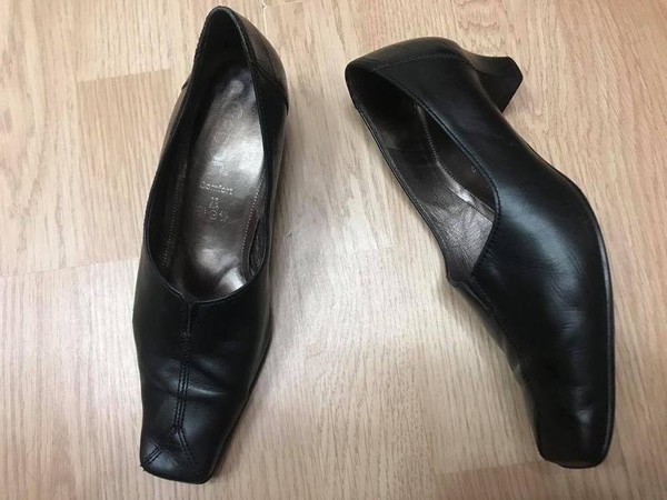 Women Gabor Heels Black Leather 35.5