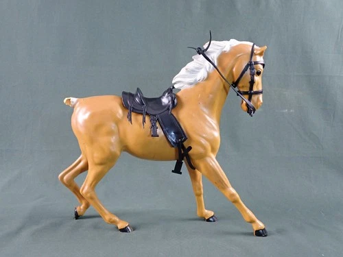 VINTAGE JOHNNY WEST ACTION FIGURE HORSE  FLAME WESTERN HORSE  MARX