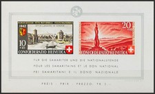 Switzerland. Block Sheet. MNH Yvert 7. 1942. Magnifica. Yvert 2016:1