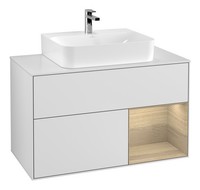 Villeroy & Boch Finion Waschbeckenunterschrank FüR Becken Mittig Regal Rechts...
