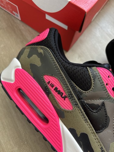 Nike Air Max 90 PRM Camo Pack Sequoia Black Hyper Pink Größe UK 11 - Brandneu📦 - Bild 3 von 7