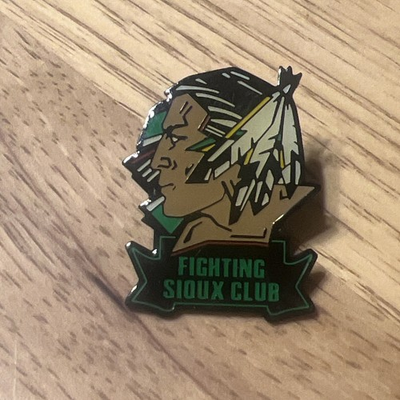 #ad #ad UND FIGHTING SIOUX University of North Dakota Sioux Club Lapel Hat Pin Old Logo $39.99