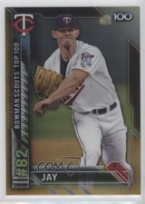2016 Bowman Scouts' Top 100 Gold Refractor 31/50 Tyler Jay #BTP-82 y8h