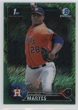 2016 Bowman Chrome Prospects Green Shimmer Refractor 95/99 Francis Martes 0g4