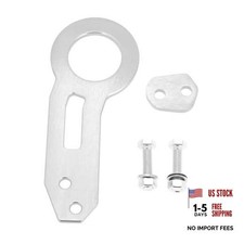 Rear Tow Towing Hook, Quick Release Racing Trailer Hook Universal Silver Tone