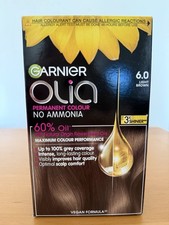 Garnier Olia 6.0 Light Brown Permanent Hair Colour Dye, Ammonia-Free