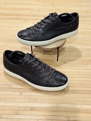 ECCO Soft 7 City Leather Shoes Sneaker Brown Mocha EU 43 US 9-9.5 High Quality