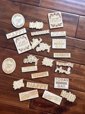 NWOT Wooden Work Sayings Set of 25 For Crafts...