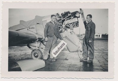 Böblingen Flugplatz Flugzeug Reparatur a.Motor H.M. 60 R Bordmonteure (3387n)