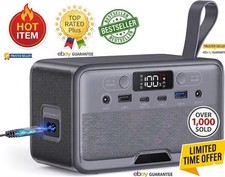 Central Eléctrica Portátil 100W 89.6Wh Batería de Respaldo USB-C Puerto de CA para Camping Viajes