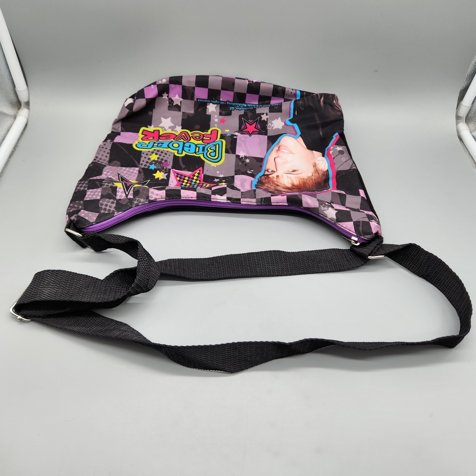 Justin Bieber Fever Bag Purse Shoulder Bag Zip 2012 Bieber Time Merchandise HTF