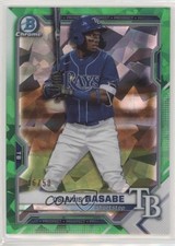2021 Bowman Chrome Draft Sapphire Green 36/50 Osleivis Basabe #BDC-71 0c3e