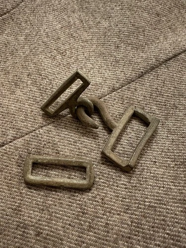 RARE Dug Confederate P1854 British Import Knapsack Hardware Civil War Relics