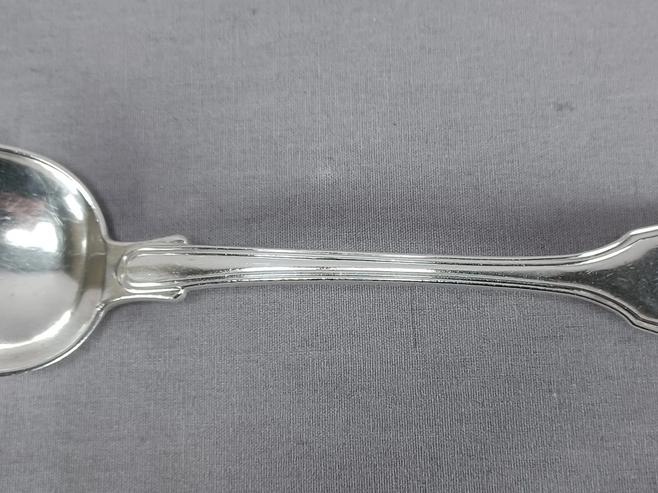 Moneda de plata con patrón de hilo de violín de Samuel Kirk de 9 pulgadas cuchara Foto 3 de 4