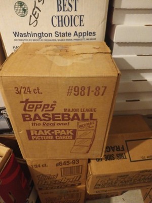 1987 TOPPS BASEBALL RAK-PAK RACK PACK CASE