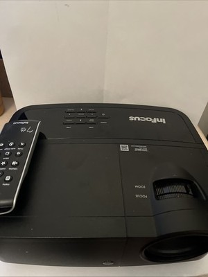 Parts Only! Infocus Projector IN124a No power supply. Remote Included