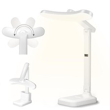 LED Desk Lamp with USB Charging Ports  2 Pen Holders   3 Color Modes, Touch ...