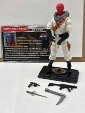 G.I. Joe 50th Cobra Ice Viper V4 2014 Wolf Driver Battle Below Zero. Incomplete