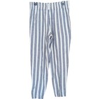 SO Linen Blend Striped Pants High Waist Tapered Leg Preppy Vacationvibes Beach — photo 3