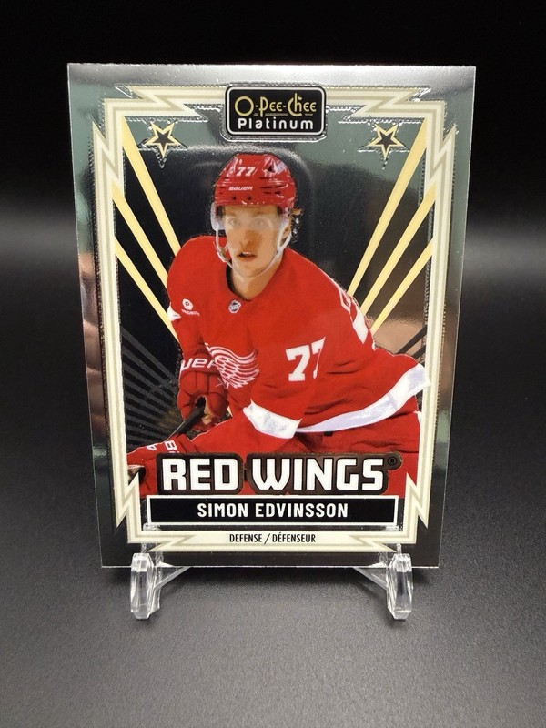 2025-26 O-Pee-Chee OPC Platinum Retro- Simon Edvinsson #R-51 Red Wings