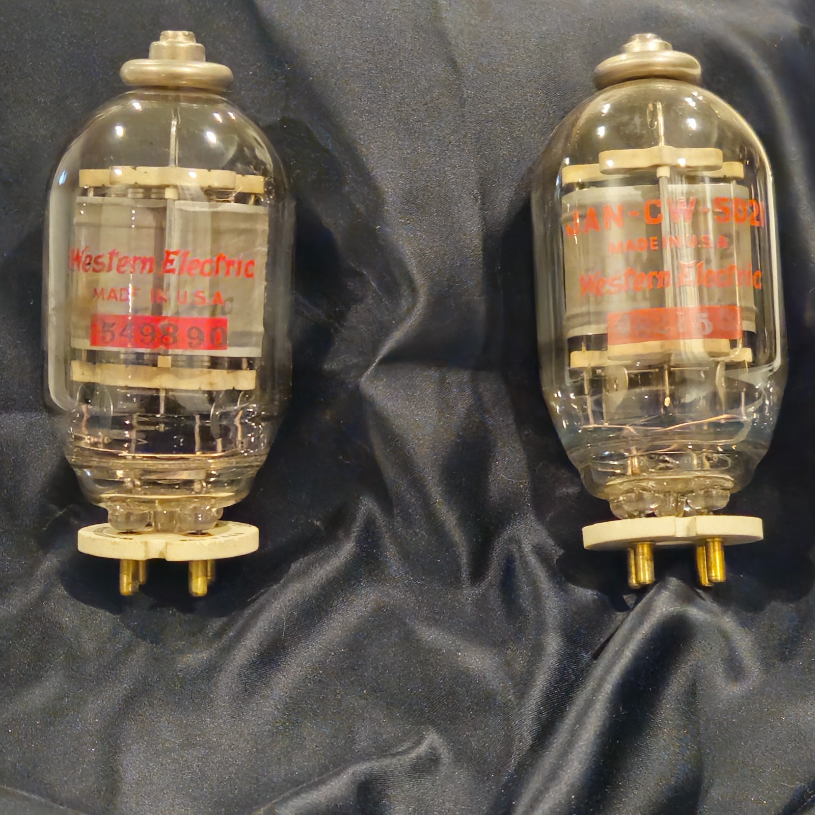 2 Vintage Western Electric 5D21 Tubes (USA)