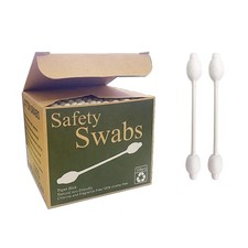 Safety Cotton Swabs with Large Tip 216PCS,Baby Cotton Buds With Natural Paper...