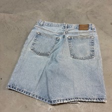 Vintage 90s Faded Light Wash Baggy Jean Shorts