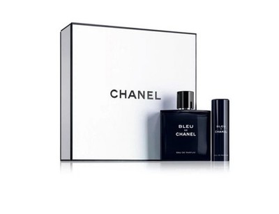 CHANEL 2-Pc. BLEU DE CHANEL Eau de Parfum Gift Set, NEW (3.4 oz EDP + Travel )