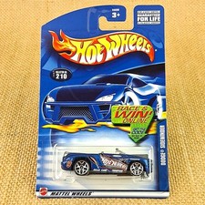 2002 Hot Wheels #210 Dodge Dakota Sidewinder Metalflake Blue Mainline Chrome Y5