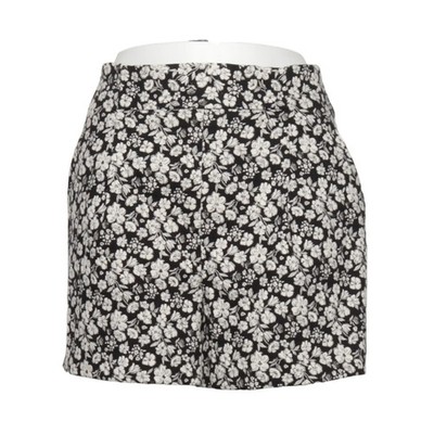 Zara, Shorts, Größe: L, Schwarz/Weiß, Elasthan/Metallfaser/Polyester #VYP