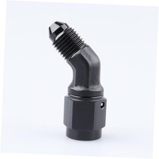 -3 AN Male Flare to Female 45 Degree 3AN swivel female to male 45 deg black