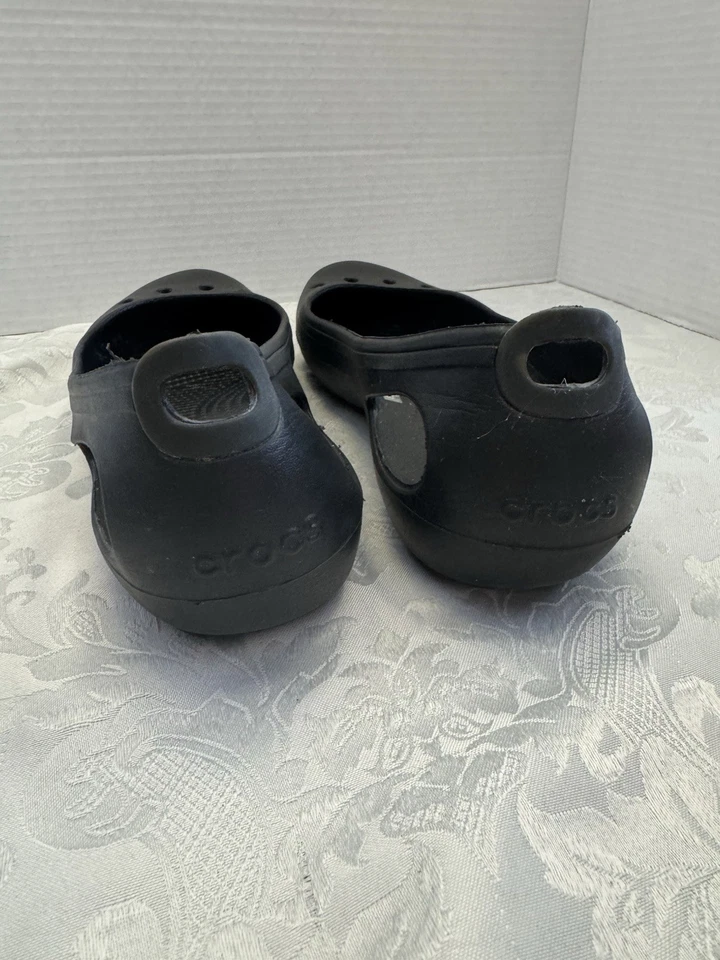 Crocs Prima Women’s Size 10 Ballet Flats Black Comfort Shoe - Image 4 of 4
