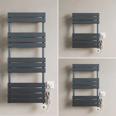 ELEGANT Electric Towel Radiator With WIFI Thermostatic Bathroom Heater Timer Anthracite