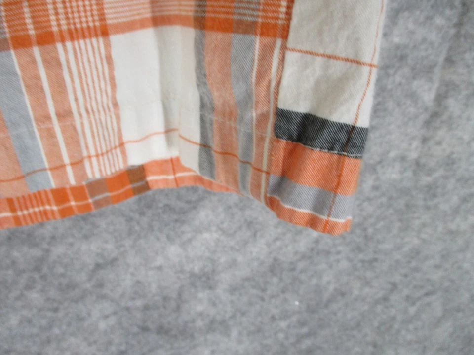 Bermudas para hombre Brooklyn Xpress naranja 34 bolsillos delanteros planos a cuadros blancas Foto 4 de 4