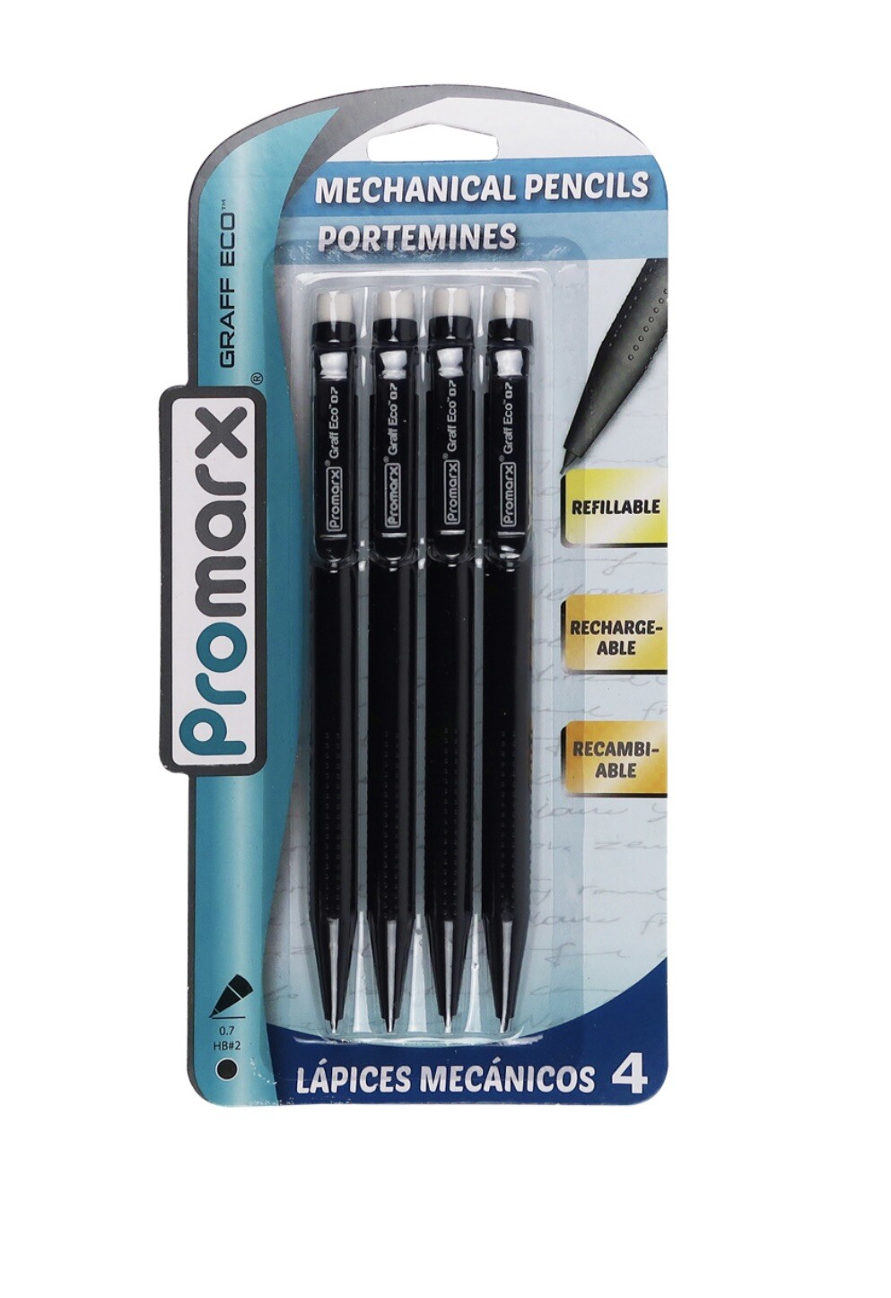 4PCS Back to School High Quality Low Price Mechanical Pencils - 0.7mm Lead