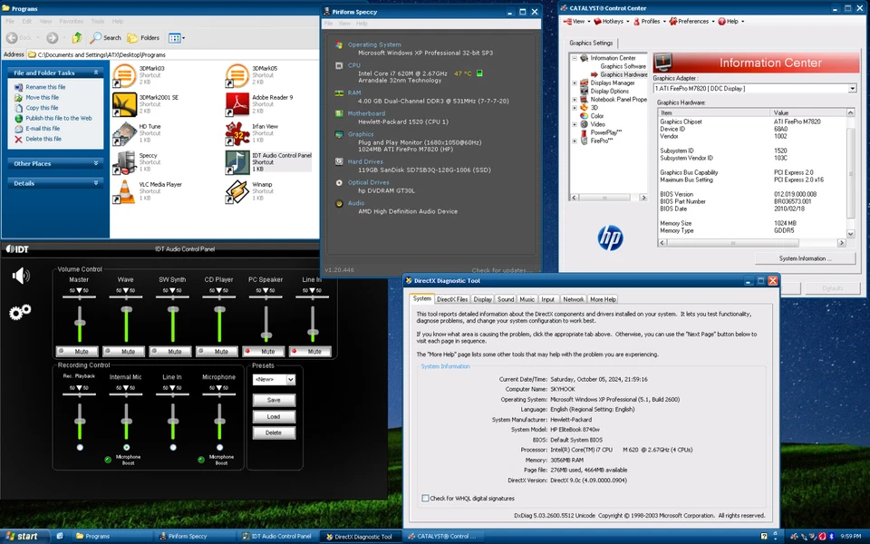 17" RESTORED w SSD HP EliteBook 8740w Windows XP Vintage Retro Classic Gaming PC - Image 4 of 4