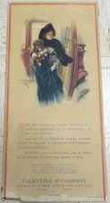 Valentine & Company NY Vintage Store Display Sign 14x29 Lester Ralph Art 1920s 