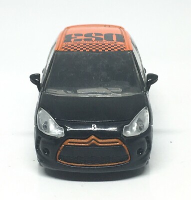 Norev Citroen DS3 Black - Orange Roof - Black Letters 1/64 (3