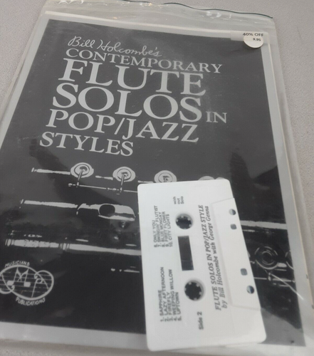 Bill Holcomb's Contemporary Flute Solos Pop/Jazz Styles With Cassette- New (BR1 - Picture 12 of 12