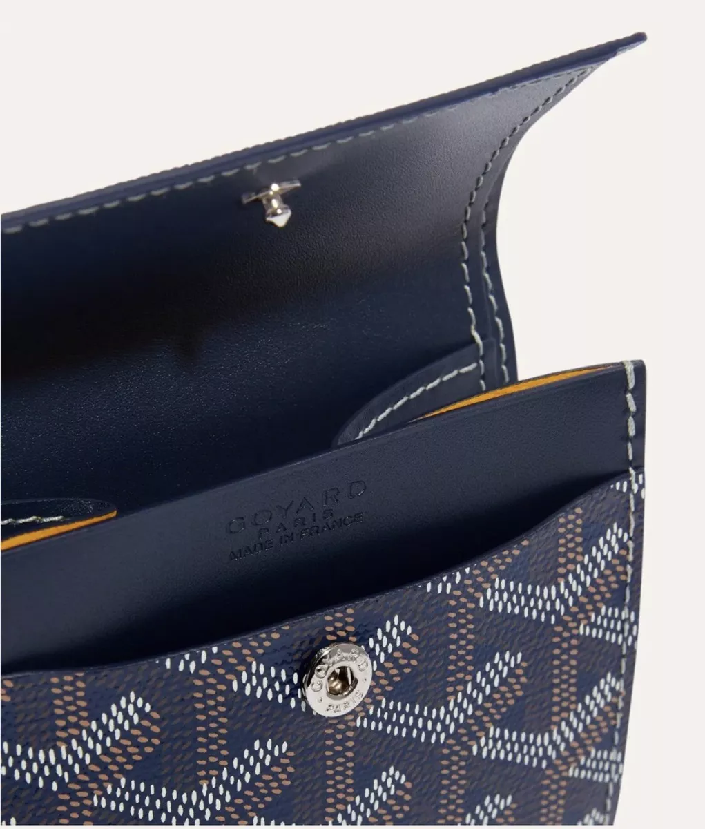 Blue goyard wallet sales