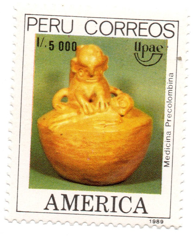 Pre Columbian Ancestral Medicine in Ceramics, UPAE, Peru 1989, accept offers