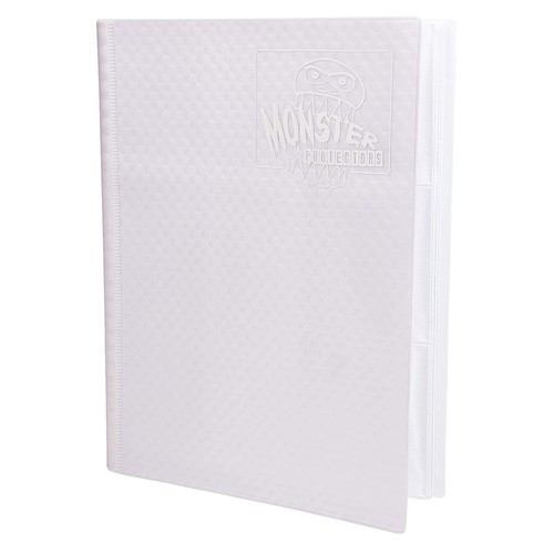 Top Deck 500 Card Ringless Zip Around Binder 9 Pocket Pages Side Load White  | eBay