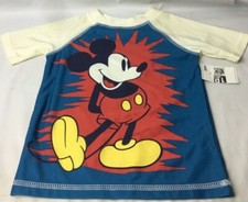 Disney's Mickey Mouse 2T Toddler Boy's Swim Shirt Swim Wear Rash Guard