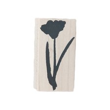 Savvystamps "FLOWER" Wood Mounted Rubber Stamp NEW