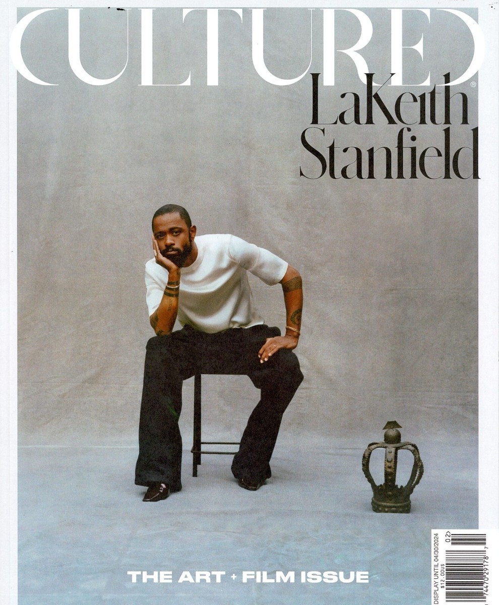 CULTURED MAGAZINE - LAKEITH STANFIELD - FEB.  MAR. 2024 - THE ART+FILM  ISSUE