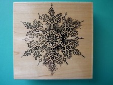 XL Snowflake - Crystal Snow Points STAMPENDOUS Rubber Stamp
