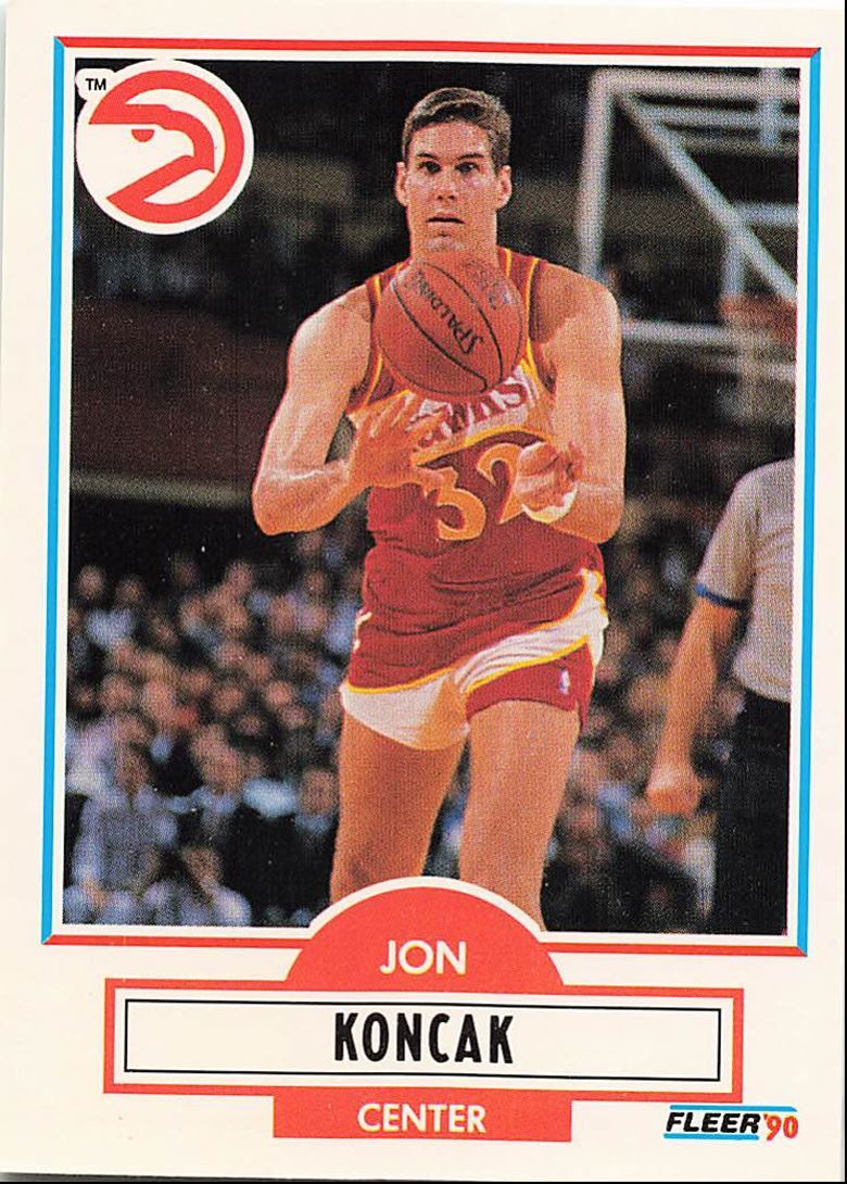 1990-91 Fleer Update Jon Koncak Atlanta Hawks #U-1