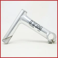 NOS ITM TOMAHAWK MTB STEM SILVER 1" + 1/8 140mm 25.4mm 90S VINTAGE MOUNTAIN BIKE