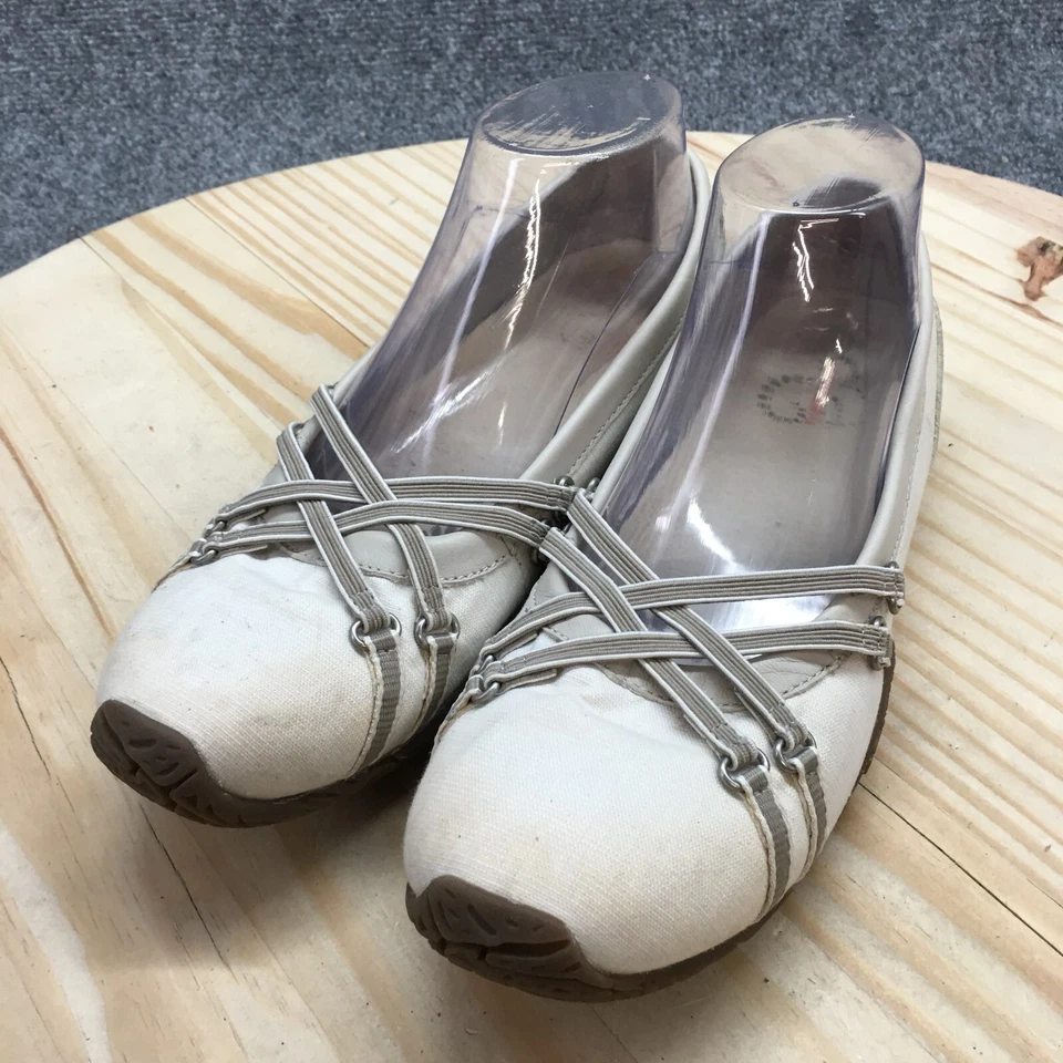 Zapatos Columbia para mujer 7,5 Kaci sin cordones blancos cómodos informales punta redonda parte superior baja Foto 4 de 4